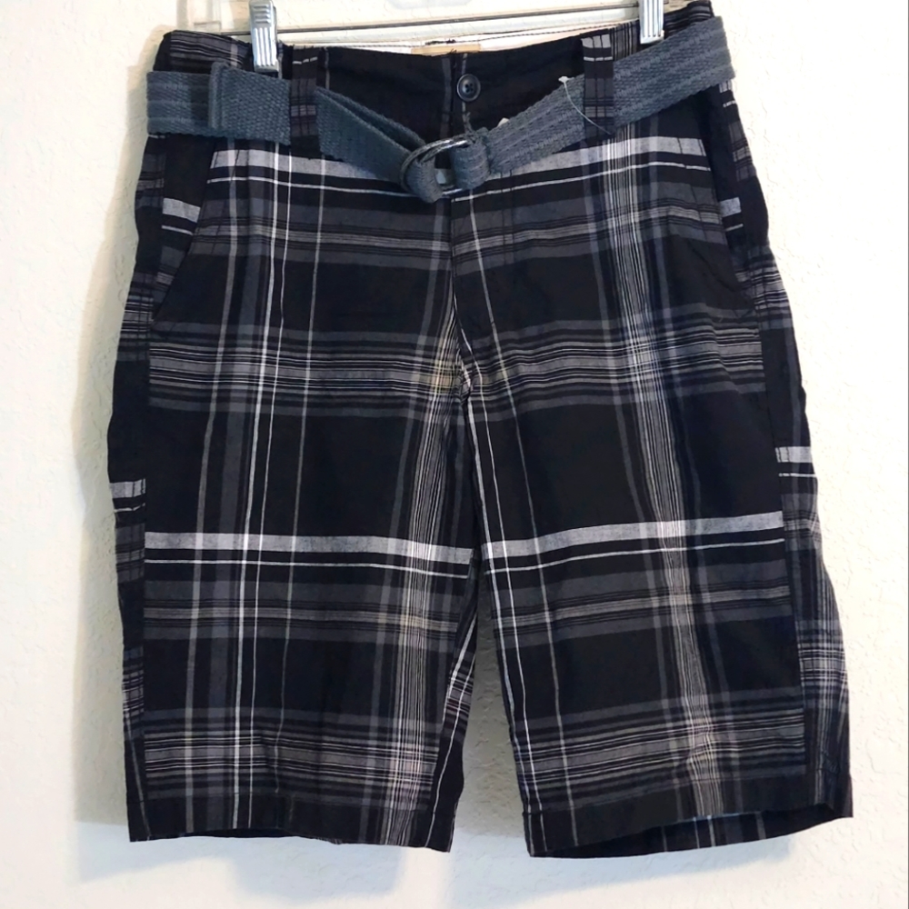 Roebuck & Co Men's Shorts Plaid Skater Walking